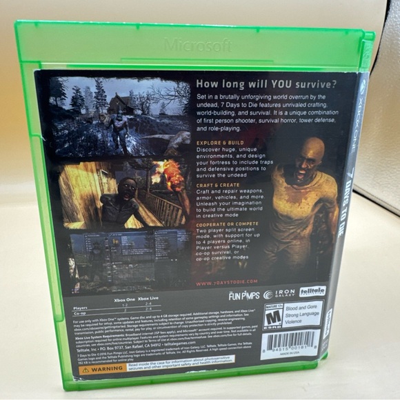 7 Days to Die (Microsoft Xbox One, 2016) - Tested - Picture 3 of 5